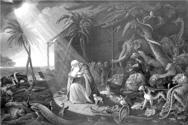 نوح والفُلك الخاص به للفنان، تشارلز ويلسون، 1819م