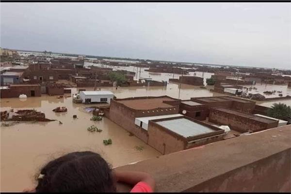 جانب من أضرار السيول في السودان