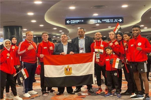  المنتخب المصري المشارك في بطولة العالم للمصارعة التايلاندية