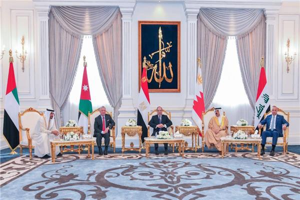 لقاء الرئيس السيسي مع القادة العرب 