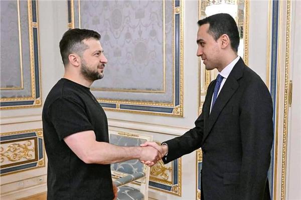 وزير الخارجية الإيطالي والرئيس الأوكراني