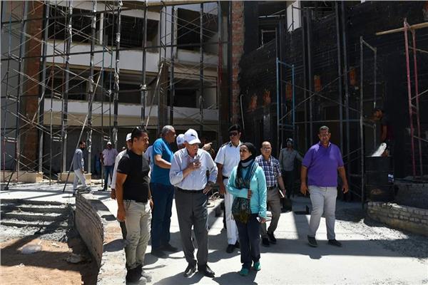 فودة يتابع معدلات ونسب التنفيذ للأعمال بمبنى مجلس امدينة شرم الشيخ  الجديد  