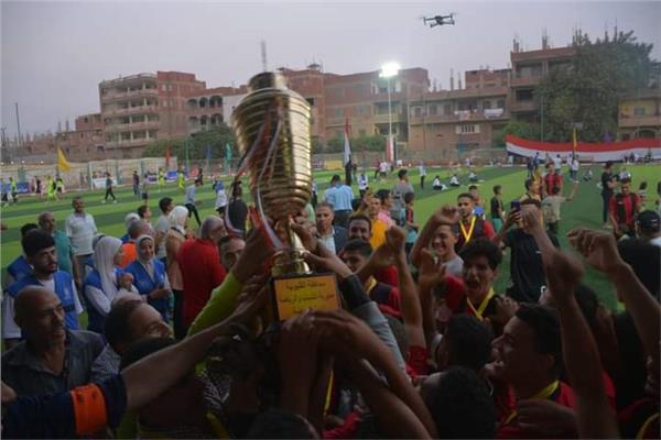 محافظ القليوبية يشهد  فعاليات الحفل الختامي والمباراة النهائية لدوري القليوبية لكرة القدم 