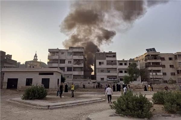 سقوط مروحية في حماة بسوريا