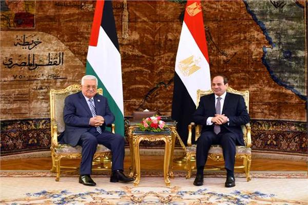 الرئيس السيسي يستقبل نظيره الفلسطيني