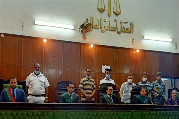 هيئة المحكمة برئاسة المستشار خالد عبد الغفار