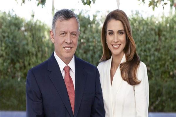 العاهل الأردني الملك عبدالله الثاني وزوجته الملكة رانيا
