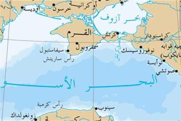 بحر آزوف على الخريطة