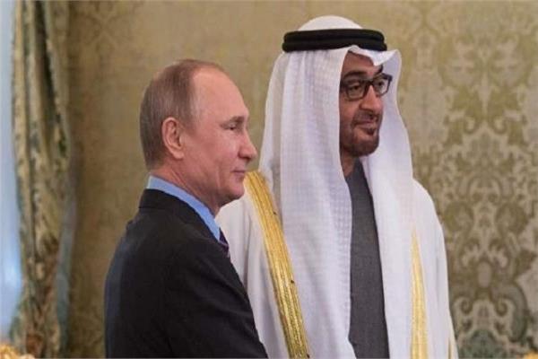 الرئيس  الروسي فلاديمير بوتين ونظيره الإماراتي  محمد بن زايد