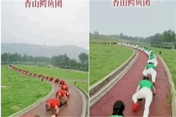أغرب التمارين الرياضية في الصين