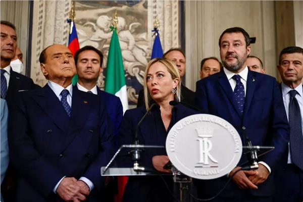 «جورجيا ميلوني»أول امرأة تتولى رئاسة الحكومة الإيطالية