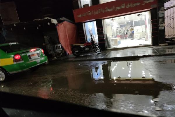 هطول أمطار غزيرة على محافظة المنوفية