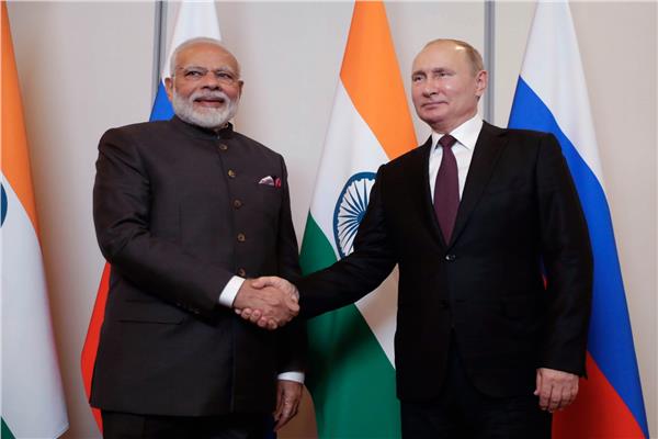 بوتين ورئيس الوزراء الهندي