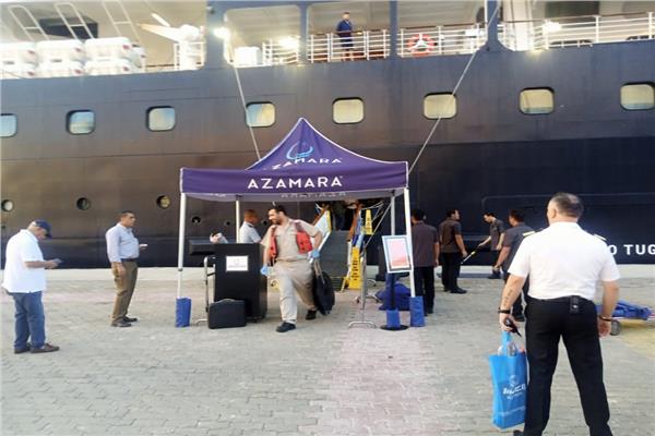 ميناء الإسكندرية يستقبل السفينة السياحية "أزامارا"