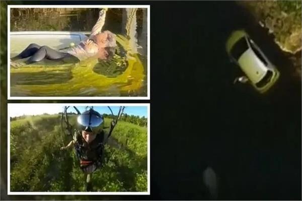  طائرة شراعية تنقذ امرأة من ألتهام التمساح لها