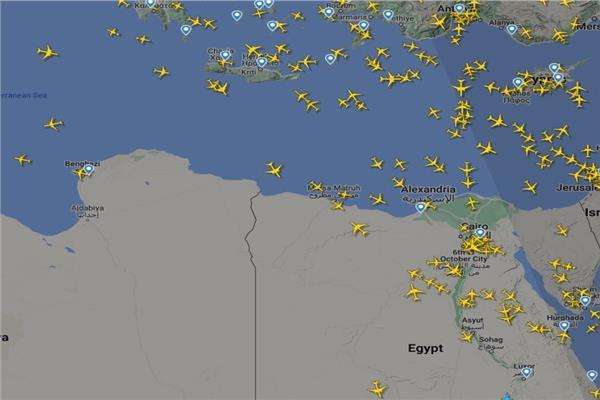  زخم كبير فى حركة الطائرات في سماء مصر