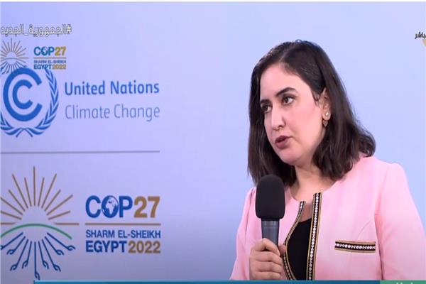 الدكتورة إسراء صابر، مدير إدارة بحوث تغيرات المناخ بوزارة البيئة