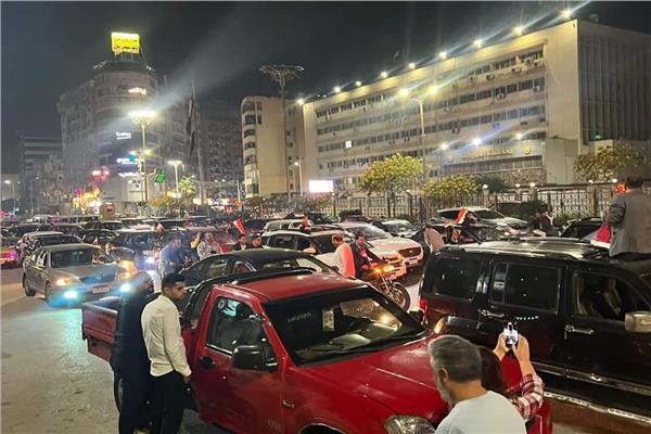 مسيرات بالسيارات في طنطا لتأييد ودعم الوطن