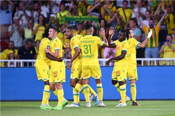 Nantes « Mustafa Mohamed » au match retour contre Ajaccio en championnat de France