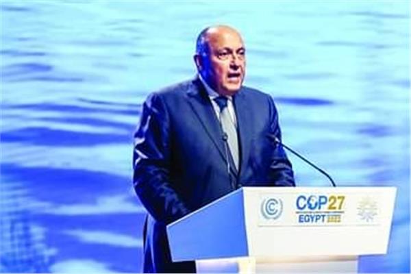 وزير الخارجية المصري ورئيس مؤتمر المناخ سامح شكري