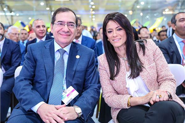  الدكتورة رانيا المشاط، و طارق الملا وزير البترول والثروة المعدنية 