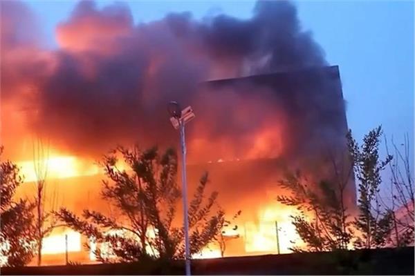 حريق مصنع بمدينة آنيانج بمقاطعة خنان وسط الصين