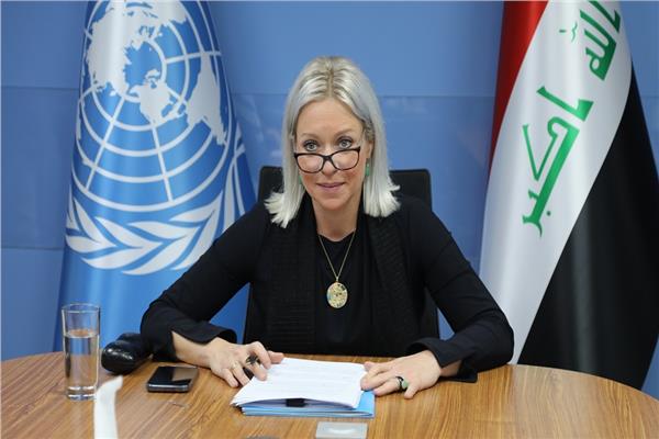  ممثلة الأمين العام للأمم المتحدة في العراق جينين بلاسخارت