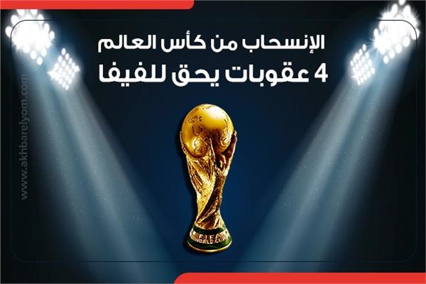 إنفوجراف| 4 عقوبات في حالة إنسحاب دولة من «كأس العالم»