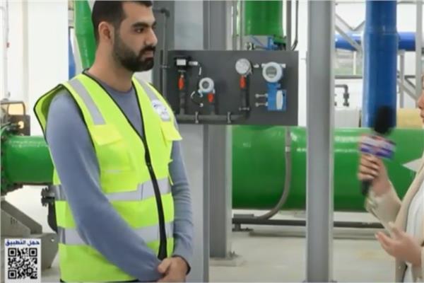 مهندس التشغيل بمحطة تحلية مياه البحر بمدينة المنصورة الجديدة