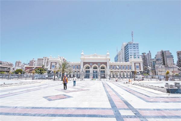  ميدان محطة مصر بالإسكندرية بعد تطويره 
