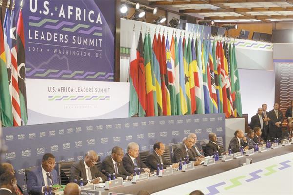  جانب من اجتماعات القمة الأمريكية - الأفريقية