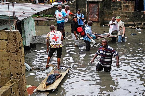الفيضانات في كينشاسا عاصمة الكونغو الديمقراطية
