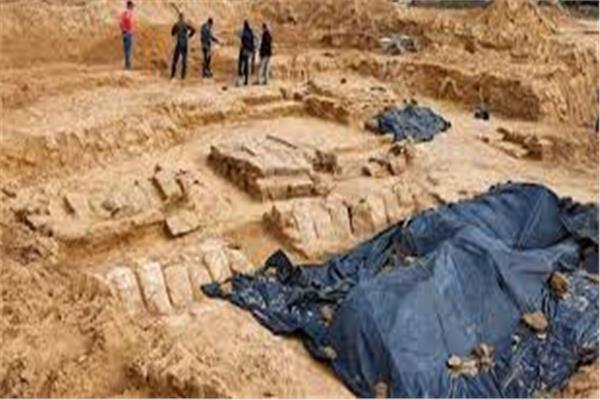 اكتشاف مقبرة رومانية بغزة