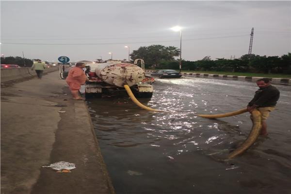  شفط و سحب مياه الأمطار بمدينة القنطرة