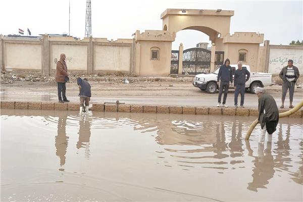  الأمطار تُغرق شوارع  قرى سيناء