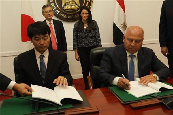 جانب من  توقيع  تمويل تنفيذ الخط الرابع للمترو مع اليابان 