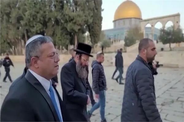 اقتحام الوزير الإسرائيلي إيتمار بن جفير للمسجد الأقصى المبارك