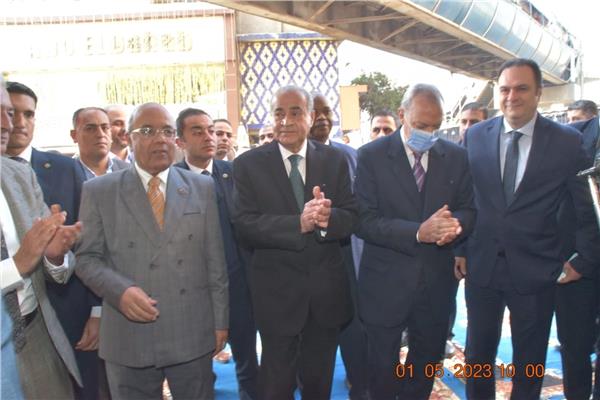 وزير التموين خلال افتتاح أهلا رمضان بشبرا الخيمة اليوم 5 يناير