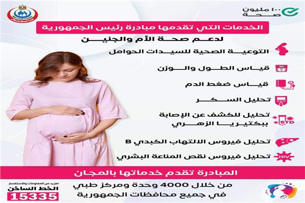 مبادرة صحة المرأة والجنين بالمجان