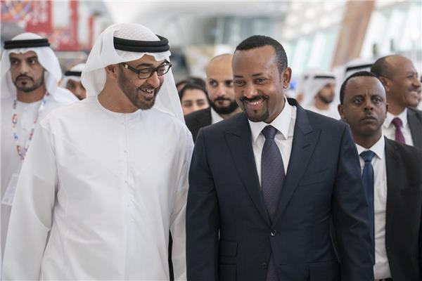 الشيخ محمد بن زايد آل نهيان ورئيس الوزراء الإثيوبي آبي أحمد 
