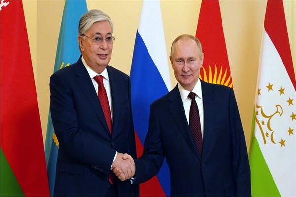 رئيسا روسيا وكازاخستان