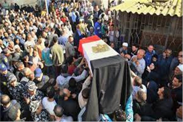جنازة شهيد الشرطة النقيب محمد الكيلاني بالغربية
