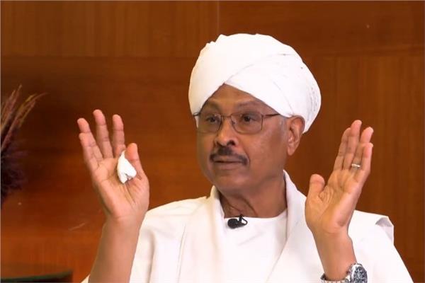 مبارك الفاضل المهدي رئيس حزب الأمة السوداني ورئيس تحالف التراضي الوطني