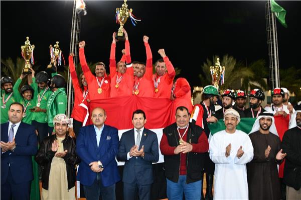 الدكتور أشرف صبحي في ختام البطولة التأهيلية لكأس العالم للفروسية