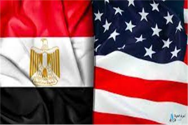علم مصر وامريكا 