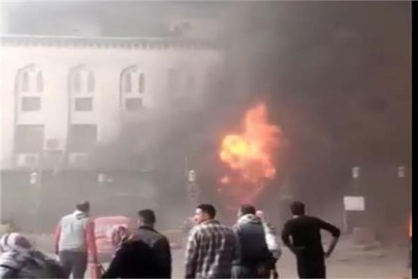  حريق مستشفى النور المحمدي بالمطرية 