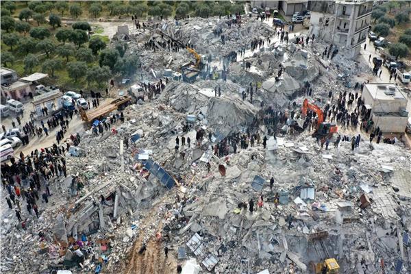 اثار الزلزال بتركيا