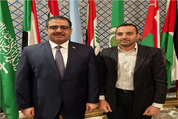  وزير التجارة العراقى مع محرر بوابة أخبار اليوم