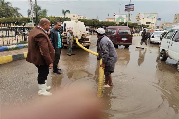 هطول  أمطار على محافظة المنوفية