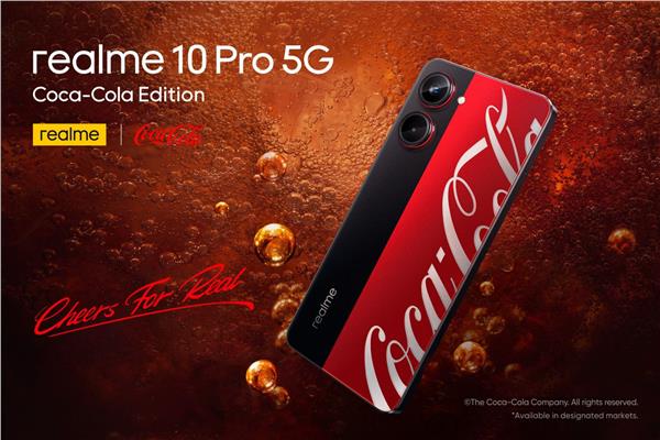  هاتف realme 10 Pro 5G Coca-Cola Edition الجديد